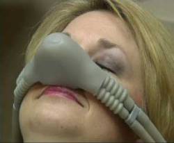 woman with nitrous oxide